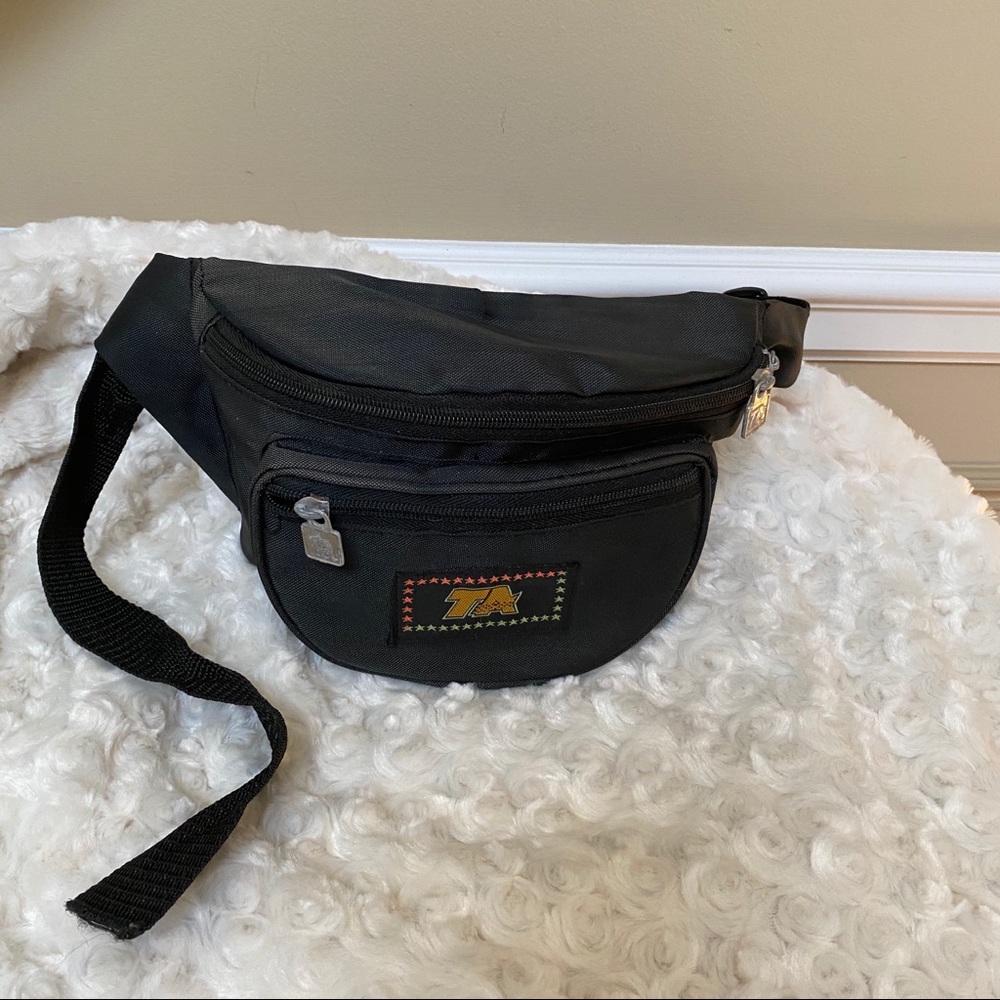 Vintage TA Trends Waist Fanny Pack Nylon Black